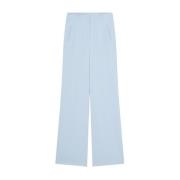 Patrizia Pepe Essentiella Palazzo Wide Leg Byxor Blue, Dam