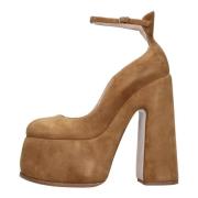 Casadei Med klack brun Brown, Dam