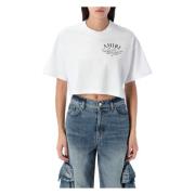 Amiri Vit Arts District Cropped Tee White, Dam