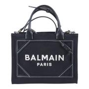 Balmain Elegant Ivoire och Svart Handväska Black, Dam