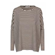 Masai Oversized Topp med Båthals Beige, Dam