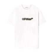 Off White Pil Spray T-shirt Vit Print White, Herr