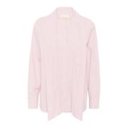 Part Two Feminin Skjortblus med Slips Pink, Dam