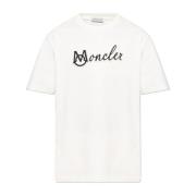 Moncler T-shirt med logotyp Beige, Herr