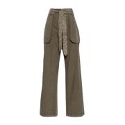 R13 Belted Utility Pant Green, Dam