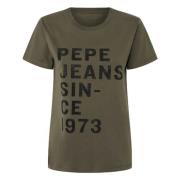 Pepe Jeans Gio T-shirt Green, Dam