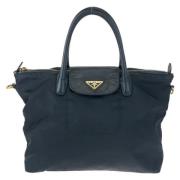 Prada Vintage Pre-owned Canvas prada-vskor Black, Dam