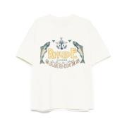 Rhude Vit Crew Neck T-shirt Korta ärmar White, Herr