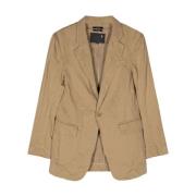 R13 Khaki Oversized Ragged Blazer Green, Dam