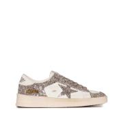 Golden Goose Stjärn Patch Snörskor Beige, Dam