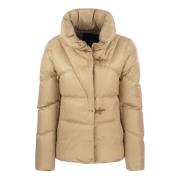 Fay Ikonisk Gala Kort Dunjacka Beige, Dam