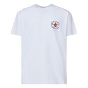 Dsquared2 Logo Print White T-shirt Polo White, Herr