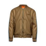 MM6 Maison Margiela Brun Denimjacka Siffror Motiv Brown, Herr