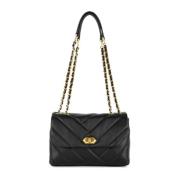 Lancaster Soft Matelassé Crossbody Väska Black, Dam