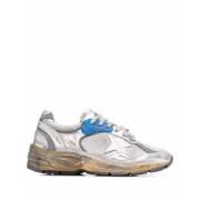 Golden Goose Sneakers med sliten effekt och mesh Gray, Dam