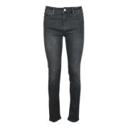 Love Moschino Stiliga Jeans med Bomullsblandning Black, Dam