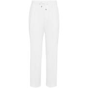 Brunello Cucinelli Eleganta Byxor för Män White, Herr