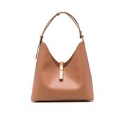 Furla Brun Faux Läder Axelväska Brown, Dam