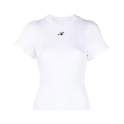 Axel Arigato Vit Logotyp Crew Neck T-shirt White, Dam