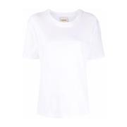 Khaite Vit kortärmad T-shirt White, Dam