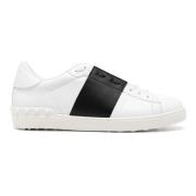 Valentino Garavani Vita Lädersneakers med Gummisula White, Herr