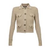 Balmain Stiliga Sweaters Kollektion Beige, Dam