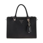 Guess Svart Flap Handväska Black, Dam