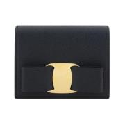 Salvatore Ferragamo Båg Präglad Kalvskinn Myntväska Black, Dam