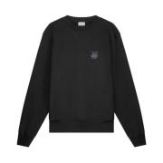 Filling Pieces Sweatshirt Broderad Knut Svart Black, Unisex