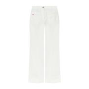 Victoria Beckham Vita Jeans för Kvinnor Elegant Stil White, Dam