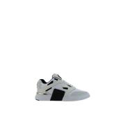 Philipp Plein Suede Logo Sneakers Lace-Up Round Toe White, Herr