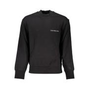 Calvin Klein Elegant bomulls sweatshirt med rund hals Black, Herr