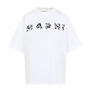 Marni Vit T-shirt för kvinnor White, Dam