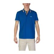 Hugo Boss Bomull Polo Skjorta Herr Kollektion Höst/Vinter Blue, Herr