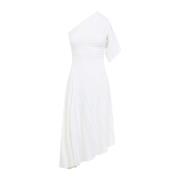 Alaïa Elegant Vit Ullklänning White, Dam