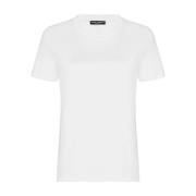 Dolce & Gabbana Grafiskt Tryck Bomull T-shirt White, Dam