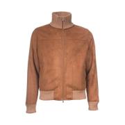 Gran Sasso Eco Shearling Jacka Ribbade Muddar Brown, Herr