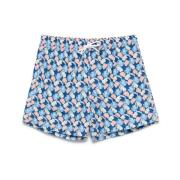 Fedeli Navy Blue Beachwear Dragsko Shorts Blue, Herr