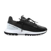 Givenchy Svarta Sneakers med Front- och Sidostängning Black, Herr