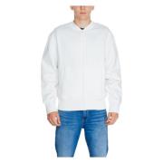 Calvin Klein Jeans Monologo Applique Sweatshirt White, Herr