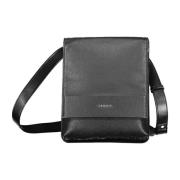 Calvin Klein Svart Herr Crossbody Väska Kontrastdetaljer Black, Herr