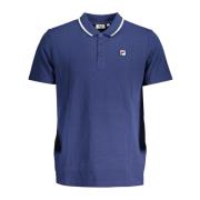 Fila Polo Tröja Kort Ärm Blå Blue, Herr