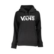 Vans Svart Fleece Hoodie med Logo Black, Dam