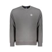 North Sails Grå Bomulls Sweatshirt med Applique Logo Gray, Herr