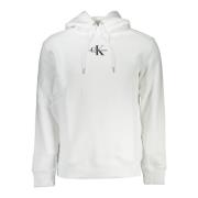 Calvin Klein Huvtröja Vit Broderad Logotyp White, Herr