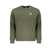 North Sails Borstad Bomullsweatshirt med Applique Logo Green, Herr