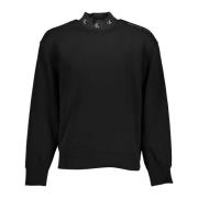 Calvin Klein Svart Herr Sweatshirt Långärmad Rundhals Black, Herr