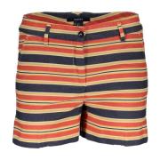 Gant Multifärgade Damshorts 4 Ficka Knapp Dragkedja Logotyp Multicolor...