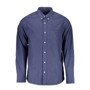 Gant Blå Långärmad Skjorta Button Down Blue, Herr