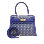 Hermès Vintage Pre-owned Silke handvskor Blue, Dam